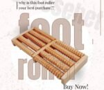 Wooden Foot Massager Roller | Natural Acupressure Foot Relaxation Tool - Image 2