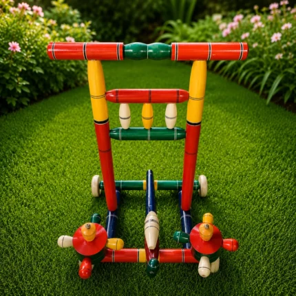 Handcrafted Wooden Baby Walker | Color(Red,Yellow,Greeny)