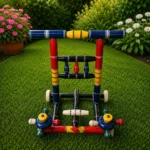 Handcrafted Wooden Baby Walker | Color(Blue, Red, Yellow)