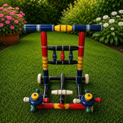 Handcrafted Wooden Baby Walker | Color(Blue, Red, Yellow)