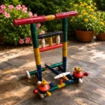 Handcrafted Wooden Baby Walker | Color(Red, Green, Yellow)